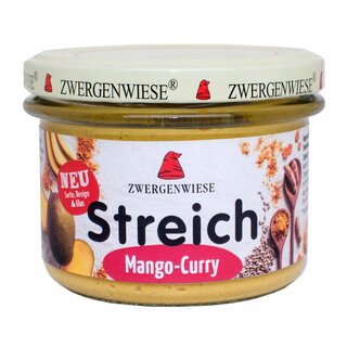 Zwergenwiese Spread Mango Curry gluten free vegan organic 180 g