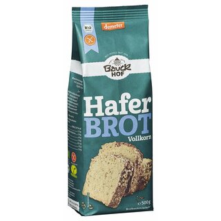 Bauckhof Oat Bread whole grain baking mixture gluten free vegan demeter organic 500 g