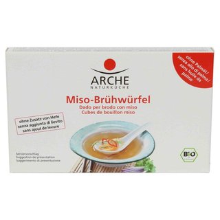 Arche Miso Brühwürfel hefefrei vegan bio 80 g