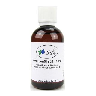 Sala Orangenöl Brasilien ätherisches Öl süß kaltgepresst naturrein 100 ml PET Flasche