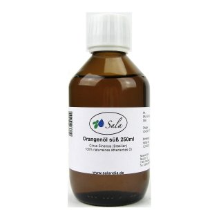 Sala Orange Brazil essential oil sweet cold pressed 100% pure 250 ml glass bottle