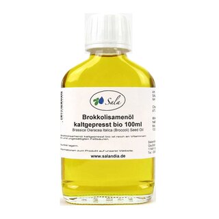 Sala Brassica Oleracea Italica Seed Oil cold pressed organic 100 ml NH glass bottle