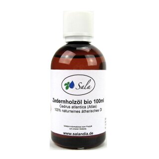 Sala Zedernholzöl Atlas ätherisches Öl naturrein BIO 100 ml PET Flasche