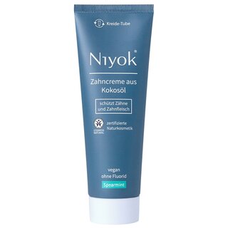 Niyok Toothpaste made from Coconut Oil Spearmint wothout fluoride vegan 75 ml