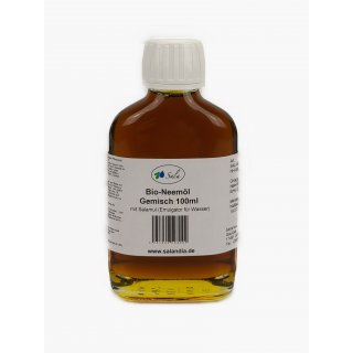 Sala BIO-Neemöl kaltgepresst mit Salamul (ersetzt Rimulgan) Emulgator 100 ml NH Glasflasche