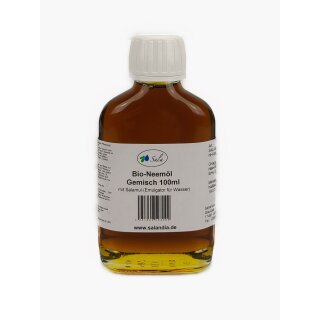 Sala Neem Oil cold pressed organic with Salamul Emulsifier 100 ml NH glass bottle