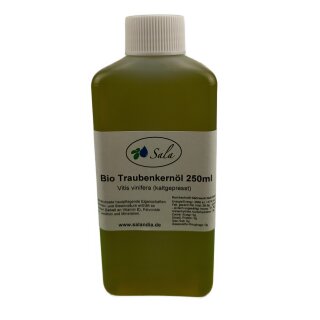 Sala Traubenkernöl kaltgepresst bio 250 ml HDPE Flasche