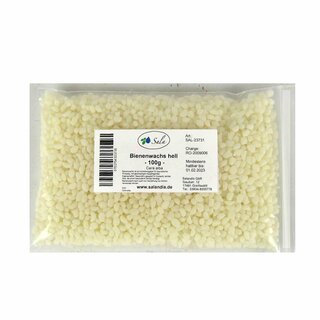 Sala Bees Wax lightly bleached wihte pharmaceutical grade 100 g bag