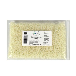 Sala Bees Wax lightly bleached wihte pharmaceutical grade 100 g bag