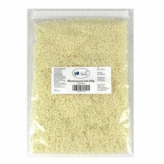 Sala Bees Wax lightly bleached wihte pharmaceutical grade 250 g bag