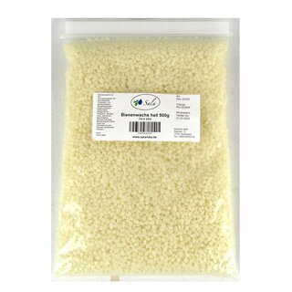 Sala Bees Wax lightly bleached wihte pharmaceutical grade 500 g bag