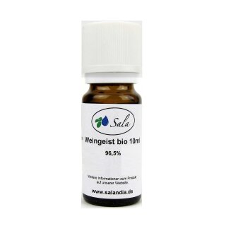 Sala Ethanol Alcohol 96,5% undenatured food grade organic 10 ml