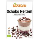 Biovegan Schoko Herzen crispy glutenfrei vegan bio 35 g