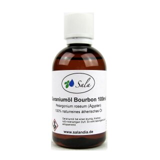 Sala Geraniumöl Bourbon ätherisches Öl naturrein 100 ml PET Flasche