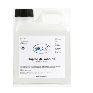 Sala Isopropylalkohol 99,9% Isopropanol 1 L 1000 ml Kanister