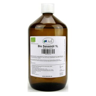 Sala Sesamöl kaltgepresst BIO 1 L 1000 ml Glasflasche