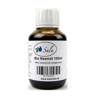 Sala Neem Oil cold pressed organic 100 ml glass bottle