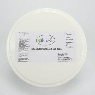 Sala Sheabutter raffiniert BIO 100 g Dose