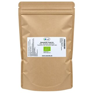 Sala Cocoa Butter Chips Food Grade deodorized organic 250 g bag