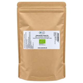 Sala Cocoa Butter Chips Food Grade deodorized organic 500 g bag