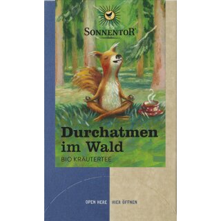 Sonnentor Durchatmen im Wald Kräutertee bio 18 x 1,2 g Aufgussbeutel