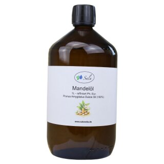 Sala Mandelöl süß raffiniert Ph. Eur. 1 L 1000 ml Glasflasche