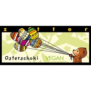 Zotter Osterschoki Nobelbitterschokolade mit Kokosnougat & Marzipan glutenfrei vegan bio 70 g