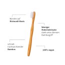 Niyok Kids Bamboo Toothbrush with Castour Oil based Bristles vegan 1 pcs