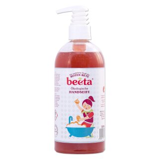 Beeta Rote Bete Kraft Handseife flüssig vegan 500 ml Spenderflasche