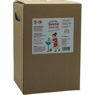 Beeta Rote Bete Kraft Dusche & Badreiniger parfümfrei vegan 5 L 5000 ml Bag in Box