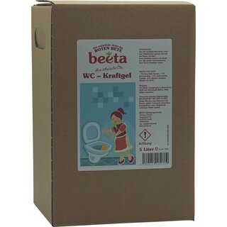 Beeta Rote Bete Kraft WC Kraftgel parfümfrei vegan 5 L 5000 ml Bag in Box