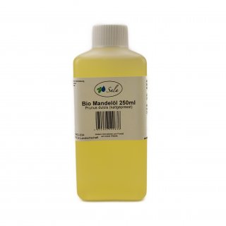 Sala Almond Oil cold pressed organic 250 ml HDPE bottle