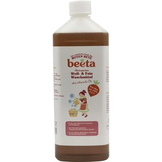 Beeta Rote Bete Kraft Woll & Feinwaschmittel parfümfrei vegan 1 L 1000 ml Flasche