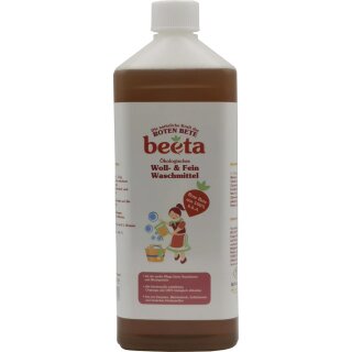 Beeta Beetroot Power Wool & Delicates Detergent vegan 1 L 1000 ml bottle