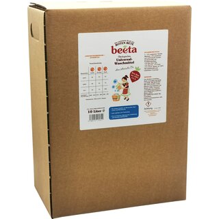 Beeta Rote Bete Kraft Universal Waschmittel parfümfrei vegan 10 L 10000 ml Bag in Box
