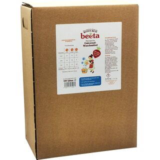 Beeta Rote Bete Kraft Universal Waschmittel vegan 10 L 10000 ml Bag in Box