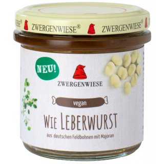Zwergenwiese Wie Leberwurst Brotaufstrich glutenfrei vegan bio 140 g