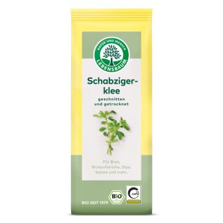 Lebensbaum Birdsfoot Fenugreek chopped and dried sachet vegan organic 20 g bag