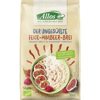 Allos Feige Himbeer Haferbrei Porridge ungesüßt vegan bio 500 g MHD