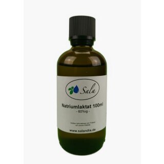 Sala Sodium Lactate 60% E325 100 ml glass bottle