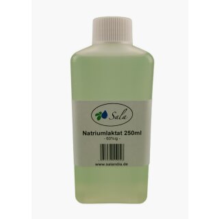 Sala Natriumlaktat 60%ig E325 250 ml HDPE-Flasche