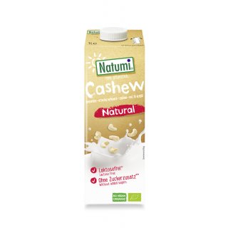 Natumi Cashew Drink natural ungesüßt vegan bio 1 L 1000 ml