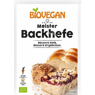 Biovegan Baking Yeast gluten free vegan organic 7 g