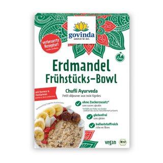 Govinda Chufli Ayurveda Erdmandel Frühstücks Bowl glutenfrei vegan bio 500 g
