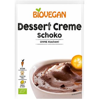 Biovegan Dessert Cream Chocolate without Cooking gluten free vegan organic 68 g