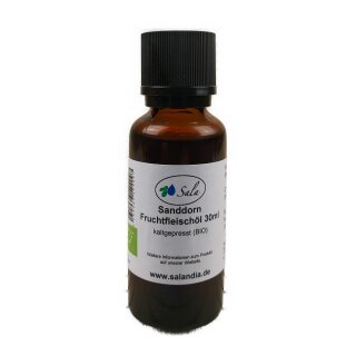 Sala Sea Buckthorn Flesh Oil cold pressed ORGANIC 30 ml