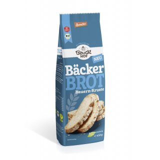 Bauckhof Bäcker Brot Bauern Kruste Brotbackmischung vegan demeter bio 450 g