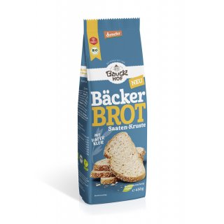 Bauckhof Bäcker Brot Bauern Saaten Kruste Brotbackmischung vegan demeter bio 450 g