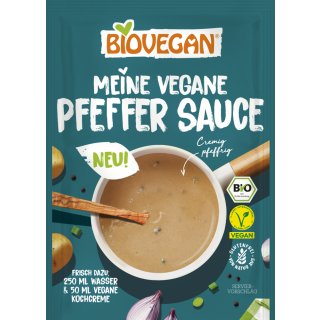 Biovegan My vegan Pepper Sauce creamy peppery gluten free vegan organic 35 g