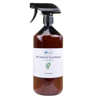 Sala BIO-Neemöl kaltgepresst mit Salamul Emulgator sprühfertig 1 L 1000 ml Sprayflasche